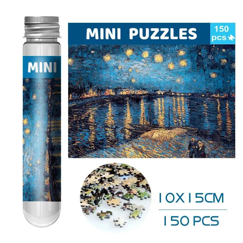 Mini Puzzle 150PCS Spécial Peintures Célèbres - Idée Cadeau
