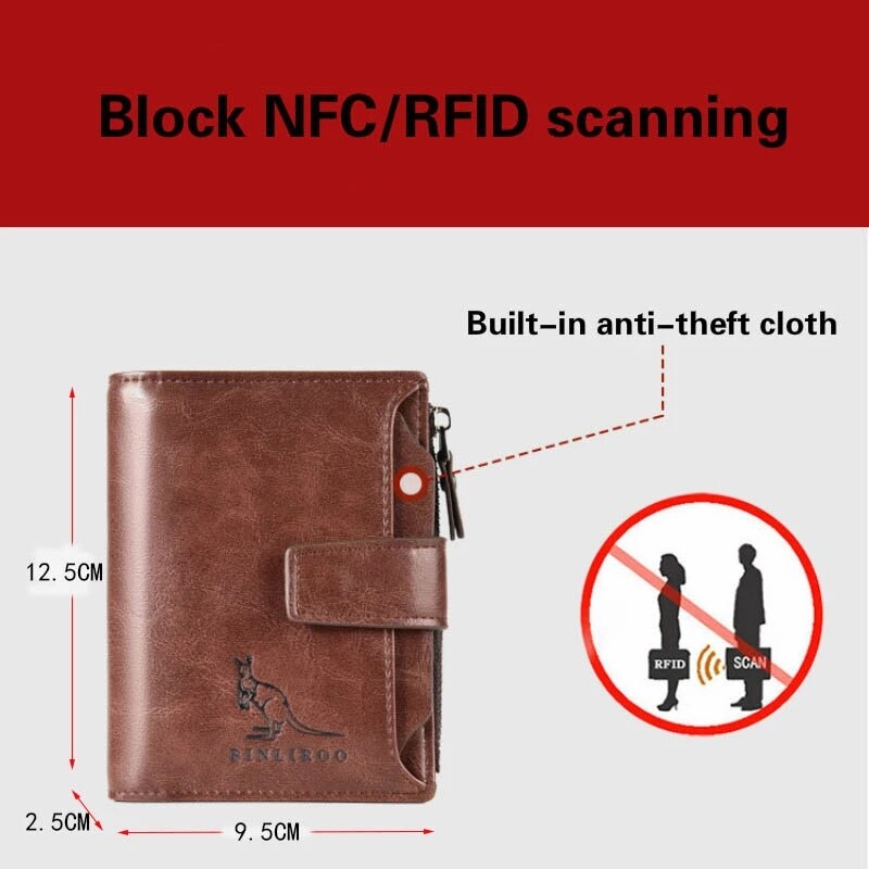 Portefeuille de Blocage RFID pour Hommes