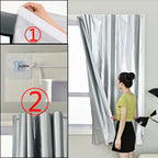 Rideau pare-soleil anti-chaleur anti-UV double face