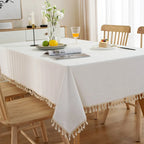 Nappe en Coton avec Pompons Style Bohème - 9 Couleurs & 12 Tailles