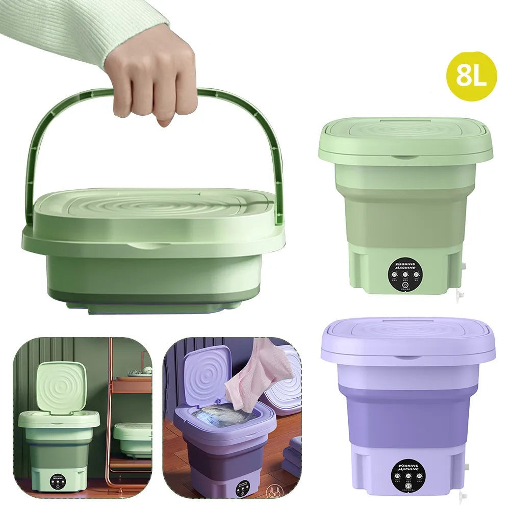 Machine à laver automatique rétractable portable