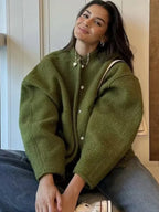 Bombardier vintage col montant - Femme