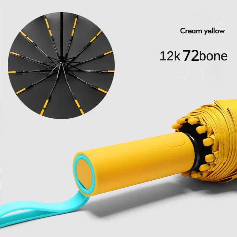 Paraguas Grande ULTRA flexible y resistente - 72 varillas de fibra de vidrio