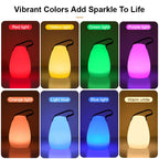 Veilleuse Portable 16 couleurs USB avec Télécommande