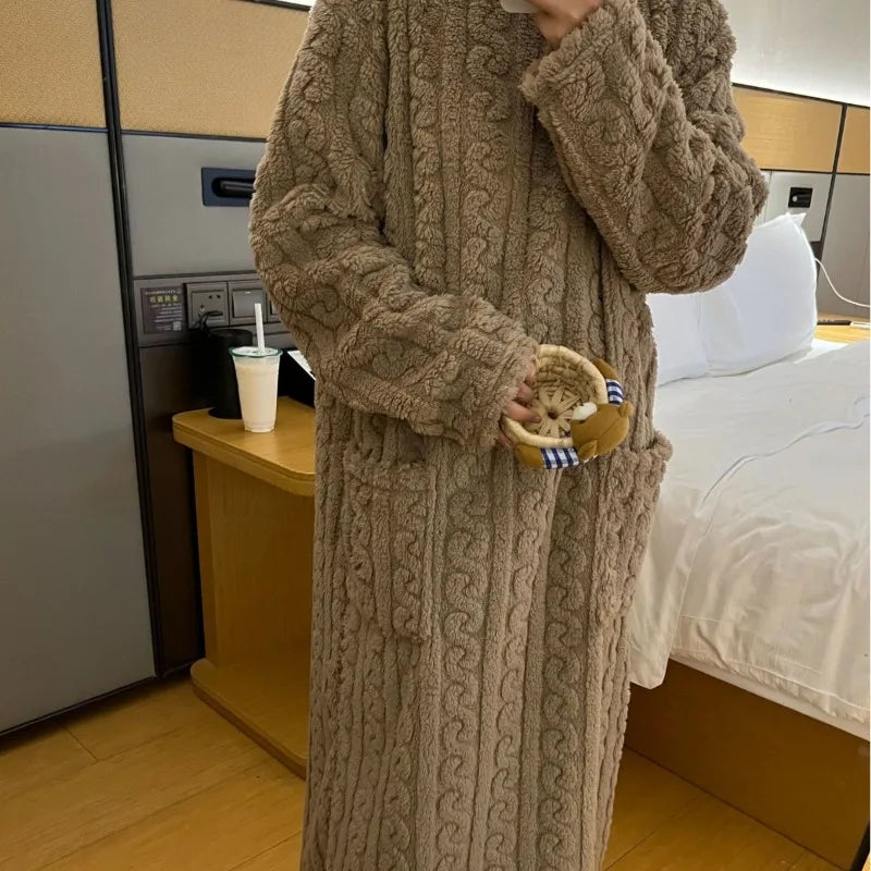 Robe de Nuit en Flanelle ULTRA CHAUDE