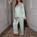 Pyjama en satin rayé Femme - Collection 2023