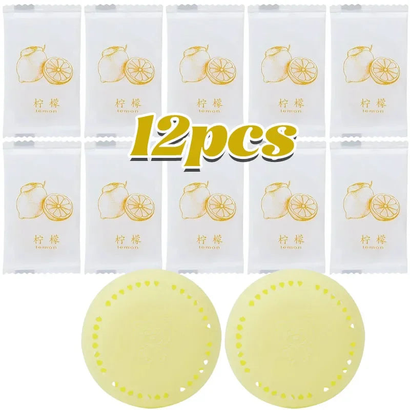 Lot de 12 Désodorisants Solides Aromatique – Parfum Longue Durée pour Salle de Bain, Chambre, Voiture, Armoire, Maison et Toilettes