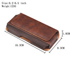 Étui Téléphone en Cuir de Vache avec Clip Ceinture – Pochette pour iPhone & Samsung