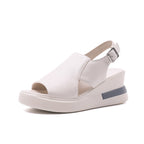 Sandales compensées souples en PU - Collection 2023
