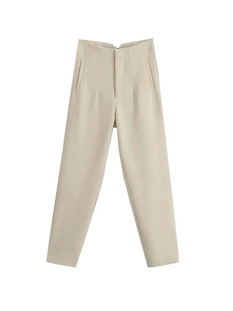 Pantalon élégant de Taille Haute pour femme