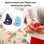 Lot de 10 dés à coudre ergonomiques en silicone