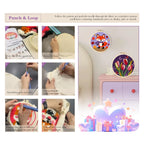 Kit de Broderie Punch Needle pour Adultes – Motifs Fleurs, Ensemble DIY Complet pour Débutants et Décoration Murale