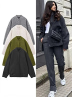 Bombardier vintage col montant - Femme