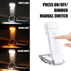Mini Lampe à Clip de Lecture Portable - 3 Lumières + 5 Intensités