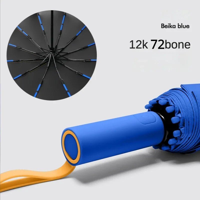 Paraguas Grande ULTRA flexible y resistente - 72 varillas de fibra de vidrio