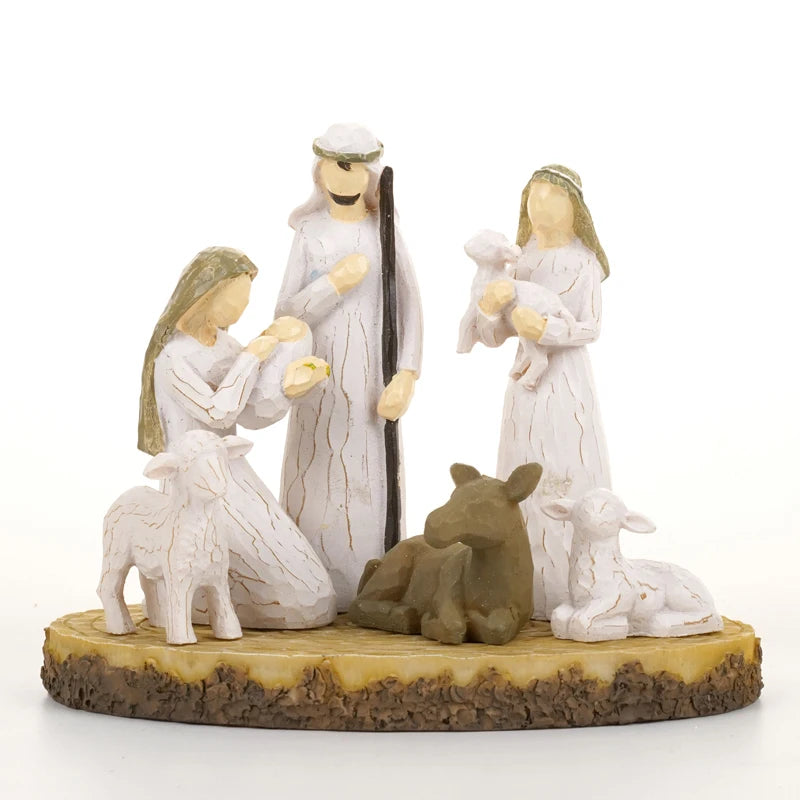 Figurines de Crèche de Noël en résine de haute qualité