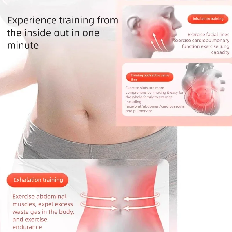 Entraîneur Respiratoire avec Timer – Capacité Pulmonaire, Muscles Abdominaux & Visage