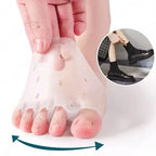 4x Coussinets en Silicone pour l'avant-pied - Alignement des orteils