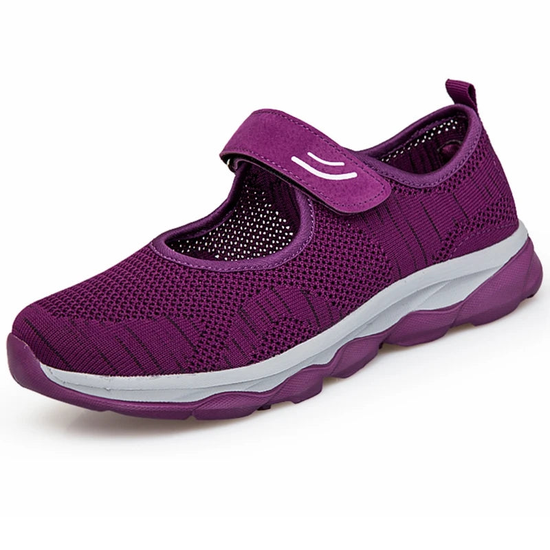 Ballerines de Marche Respirantes pour Femme – Chaussures Légères et Réglables