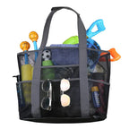 Grand Sac de Plage en Maille Anti-Sable