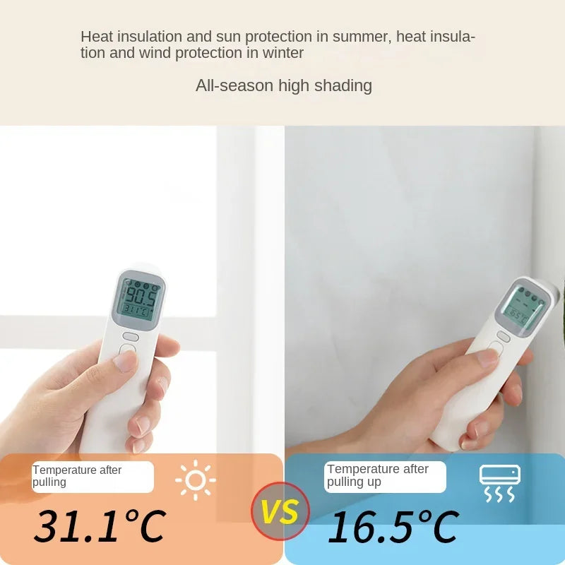 Rideau pare-soleil anti-chaleur anti-UV double face