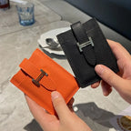 Porte-Carte en Cuir PU élégant à boucle