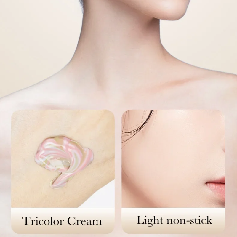 Base de maquillage pour le teint tricolore - Waterproof et Anti-UV
