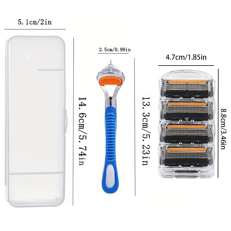 Rasoir Rotatif + 12 Lames jetables