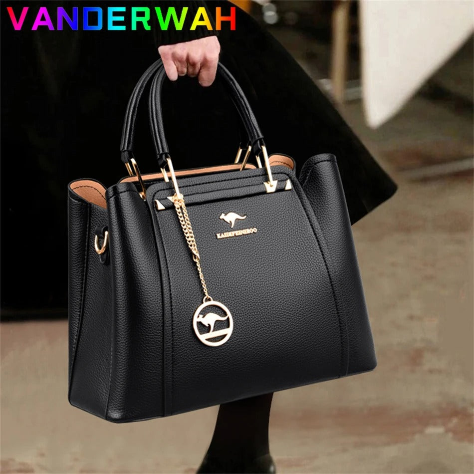 Sac à main PREMIUM en cuir souple pour femmes