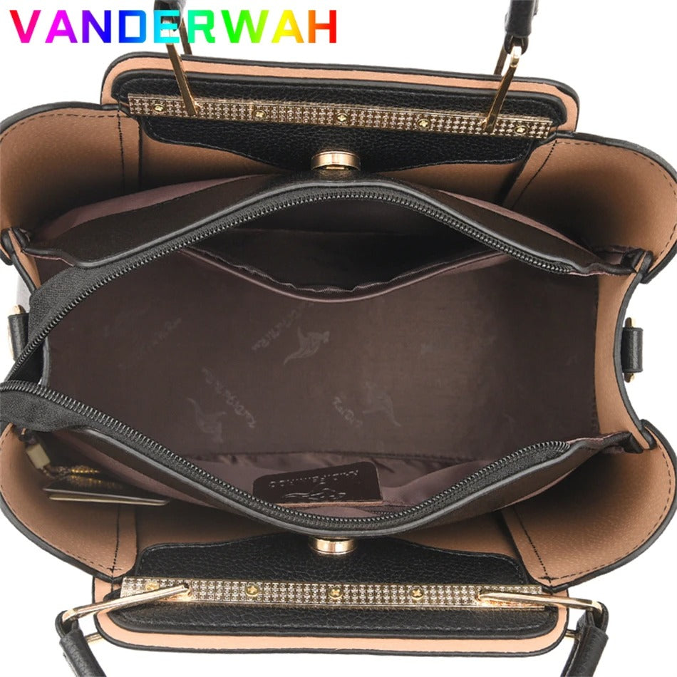 Sac à main PREMIUM en cuir souple pour femmes