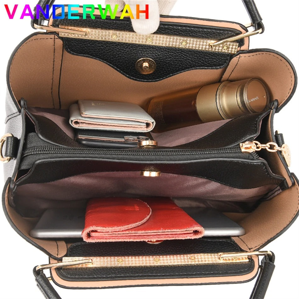 Sac à main PREMIUM en cuir souple pour femmes