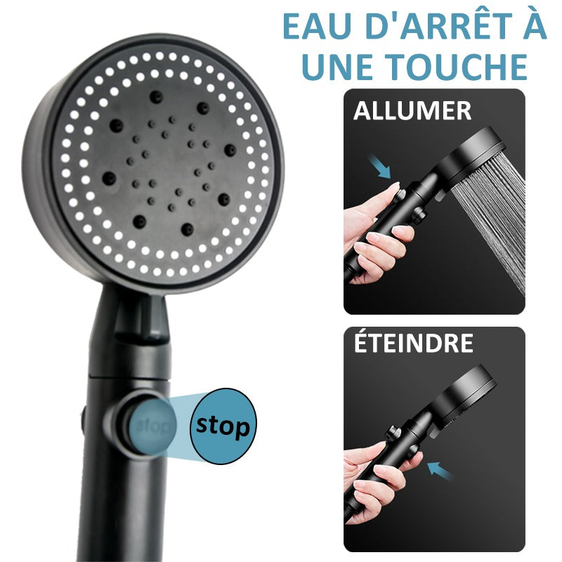 Pommeau de douche haute pression et économique 5-modes