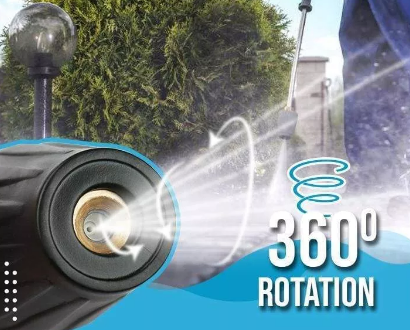 Buse turbo haute pression rotative à 360 degrés