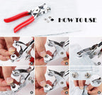 Pince à bouton pression - Set de 200 pièces