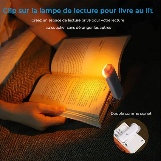 Mini lampe de lecture rechargeable - Marque page
