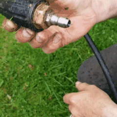 Buse turbo haute pression rotative à 360°