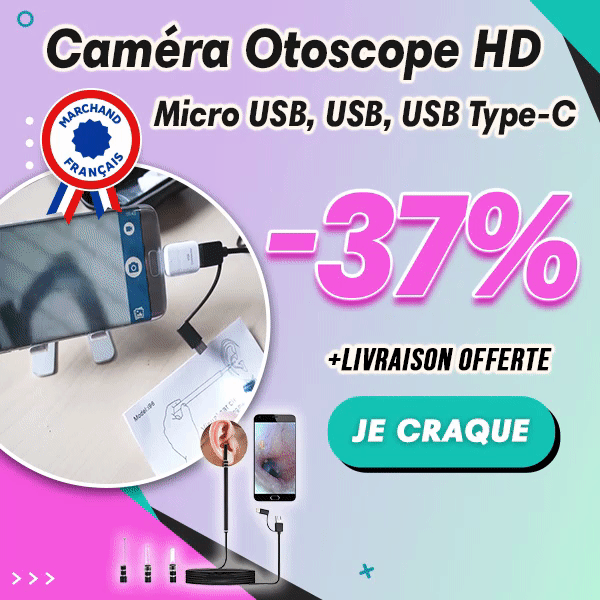 Caméra Otoscope HD - Micro USB, USB,  USB Type-C