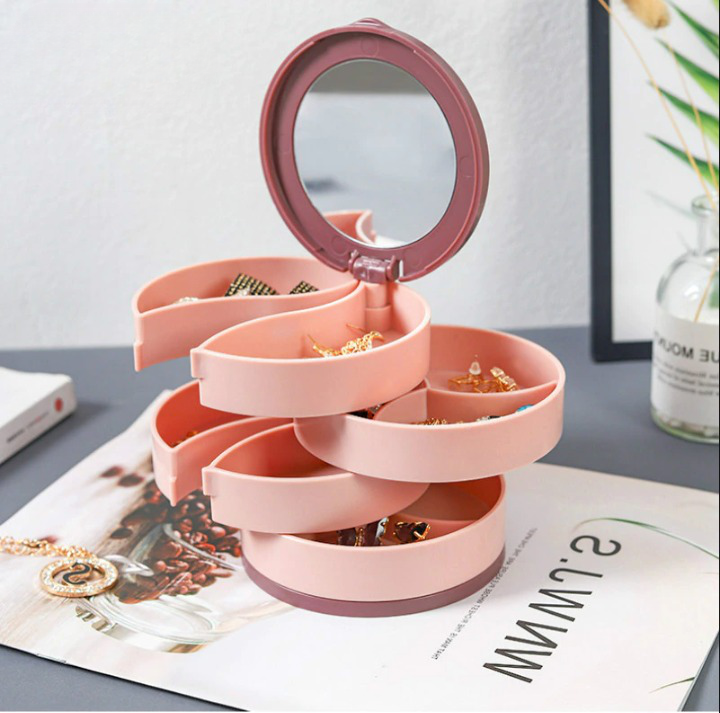 Boîte à Bijoux rotative à 4 étages