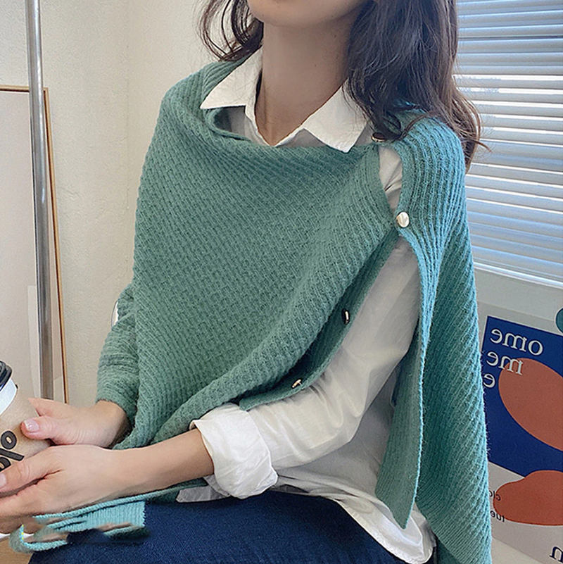 Châle tricoté pour Femme - 4 en 1