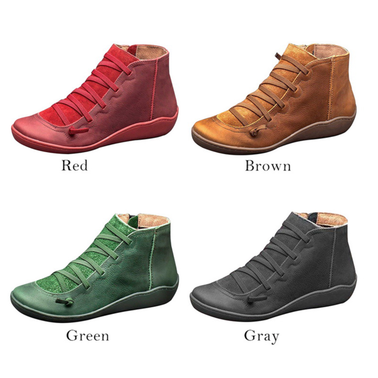 Bottines d'hiver légères et chaudes - Antidérapantes