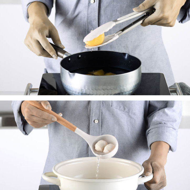 Ensemble complet d'ustensiles de cuisine en silicone