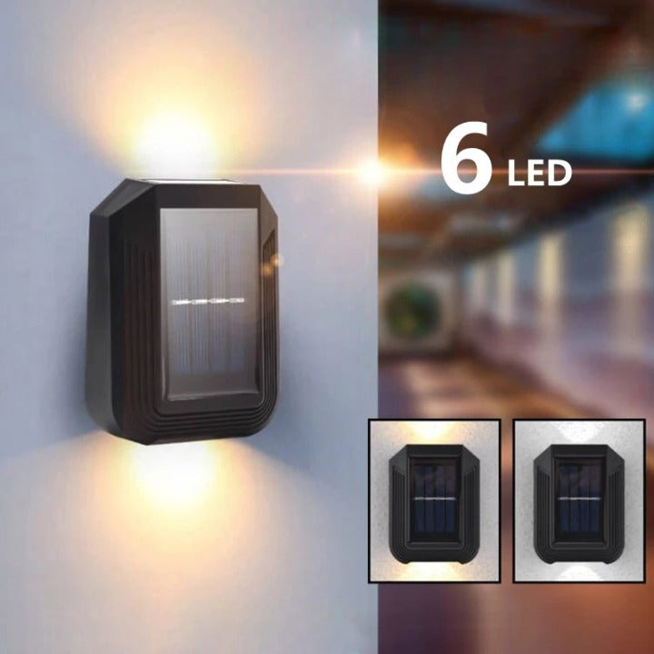 Lot de 4 Appliques Murales Solaires Imperméables