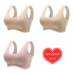 Lot de 3 Brassières Dentelle 5D sans couture