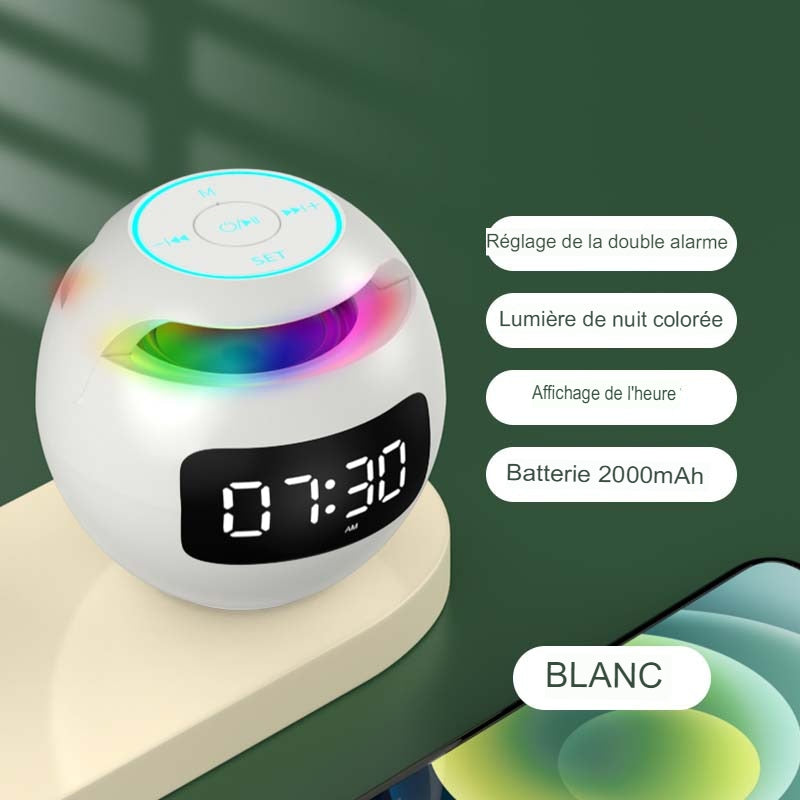 Reveil sans-fil 2en1 - enceinte bluetooth