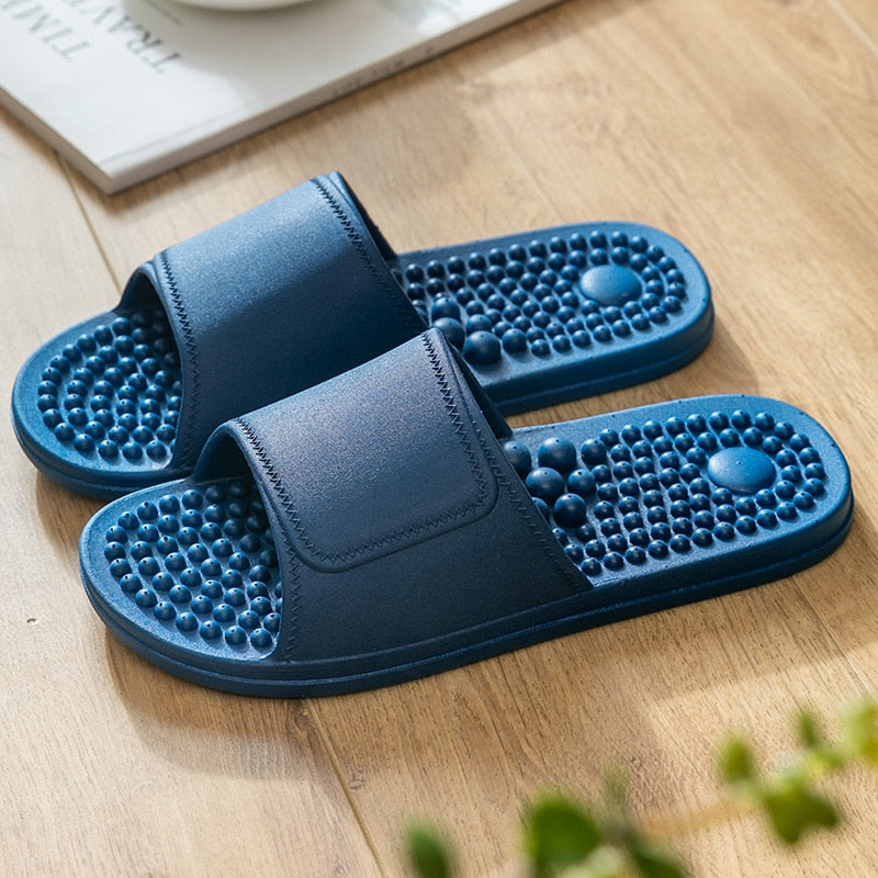Plantar acupressure massage slippers