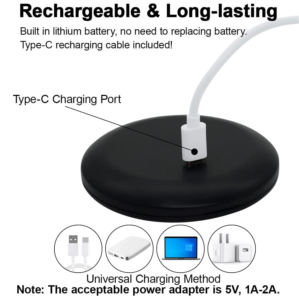 Mini miroir de poche à LED