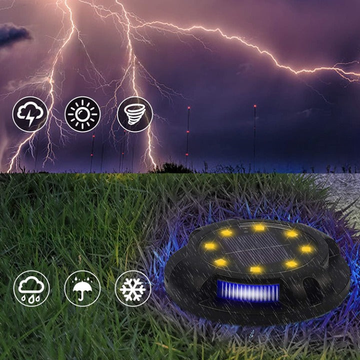 4x Spot LED solaire discret pour jardin