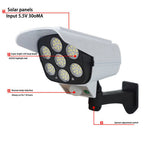 Lampe LED solaire rotative avec système PIR