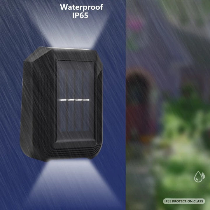 Lot de 4 Appliques Murales Solaires Imperméables