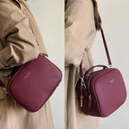 Mini sac bandoulière à double poches en Cuir PU